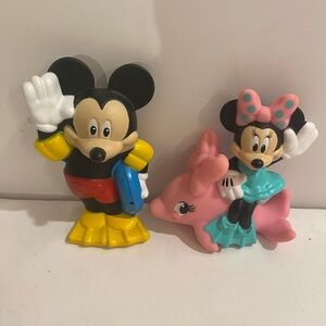 Disney Mickey and Minnie Mouse Figures - Red, Yellow, Pink, Blue (PH)